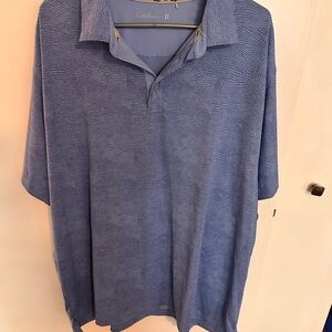 Walter Hagen Light Blue Wave-Texture Polo